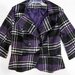 91006B-23  ANNASUI PURPLE WOOL TOP SIZE 2 4 6 PRICE USD33