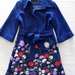 91009B-7A  ANNA SUI BLUE WOOL COAT SIZE 2 4 6 PRICE USD57