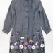 91016A-30   ANNA SUI BLUE COTTON JEANS DRESS SIZE 2 4 6 PRICE US