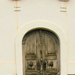 Nagyszékely - Ódon ajtó a templom oldalában