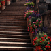 San-Marino,-virágos-lépcső