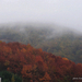 őszi színek, a ködös Karancs