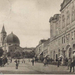 Pécs Széchenyi tér, a Dzsámi még templomtoronnyal 1924