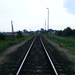 Az állomás után,a nyílt vonal Szil-Sopronnémeti állomás felé néz