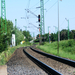 A képen Sopron állomás,Sopronkertes felőli bejárati jelzőjét lát