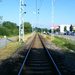 Az állomás után,a nyílt vonal Nezsider állomás felé nézve.