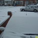 Birmingham,Yardley, a lakásom előtt havazás után