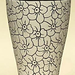 black   white stoneware vase