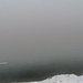 Bilea tó ködben, befagyva